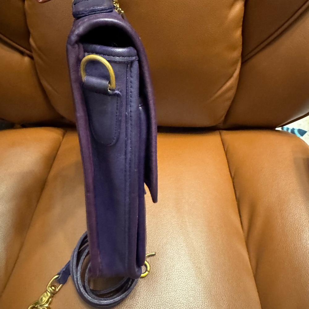 Coach Vintage Station Bag PURPLE Rare Color - Picture 4 of 12